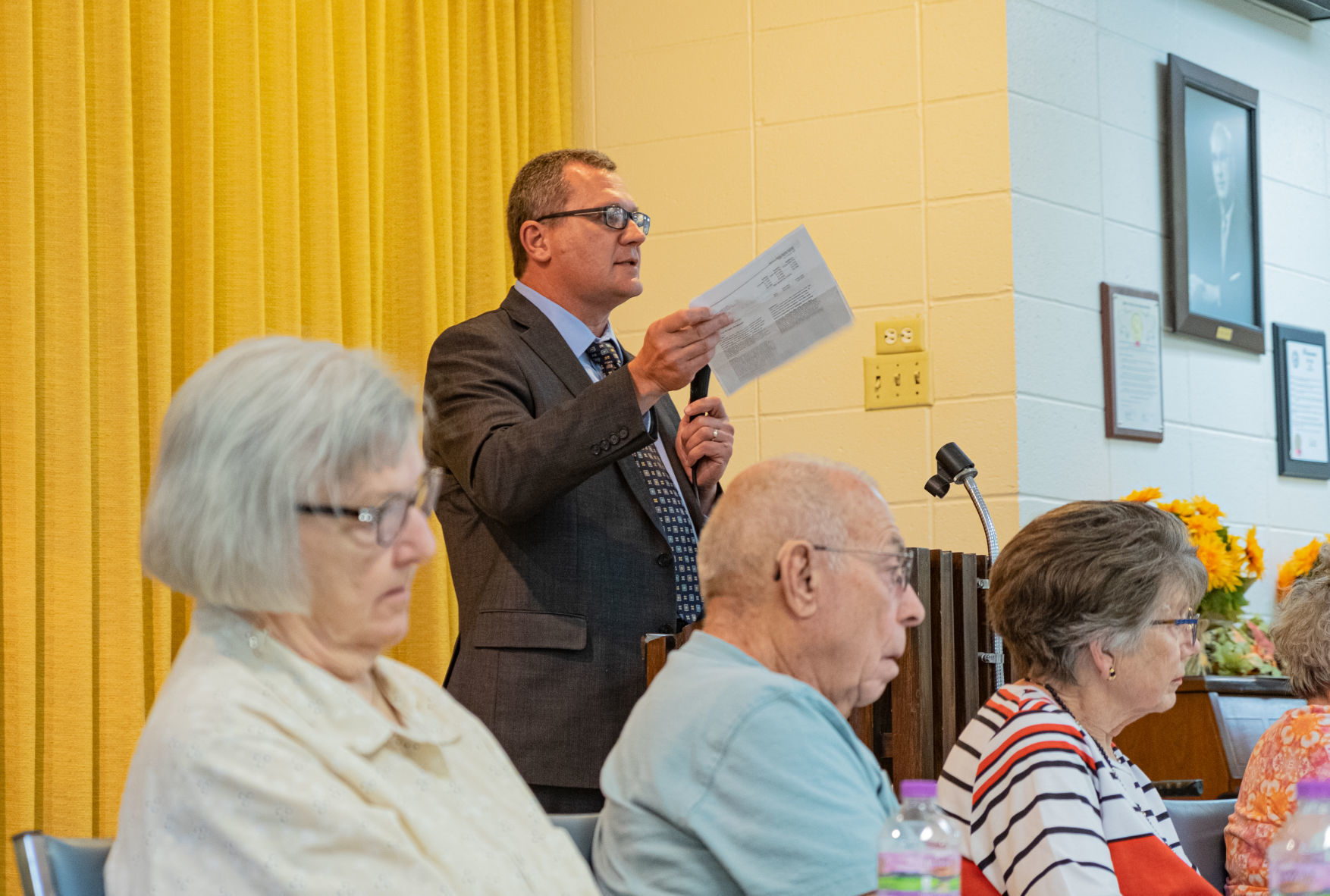 Tim Kabat at Harry J. Olson center